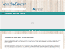 Tablet Screenshot of lummiislandvacations.com